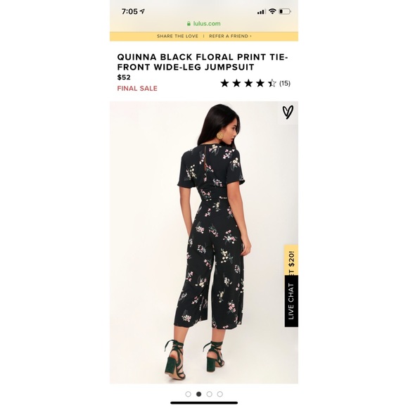 Lulus floral jumpsuit Size S - Picture 7 of 8